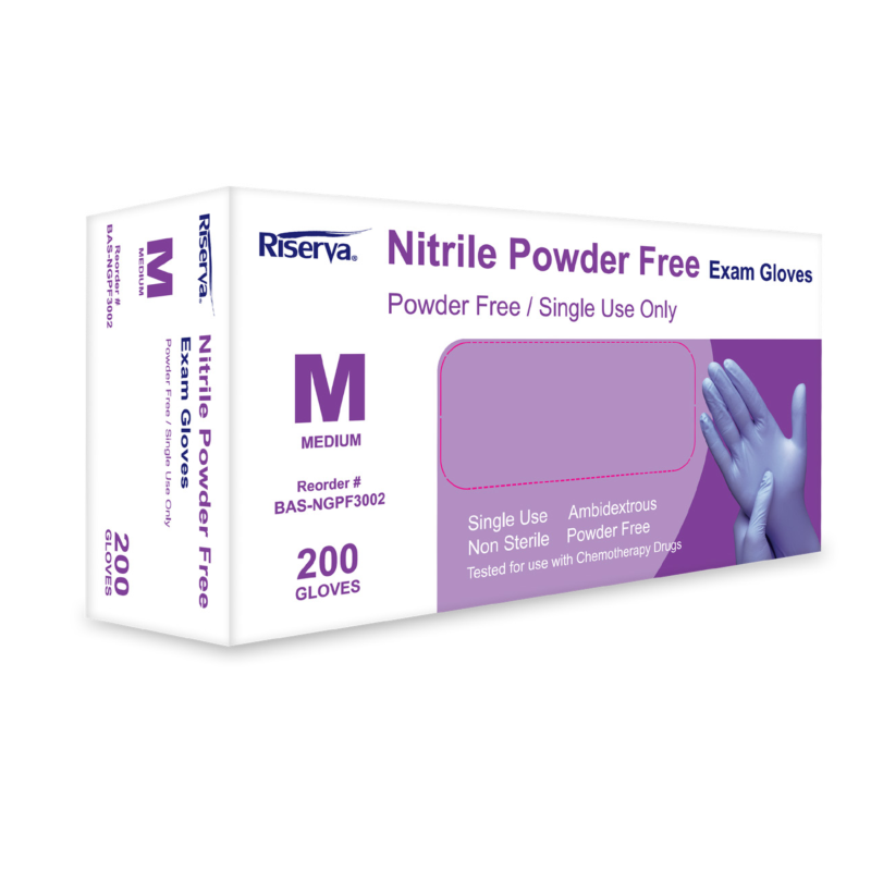 Riserva Purple Nitrile Exam Gloves | Latex‑Free | Mohawk Medical Mall